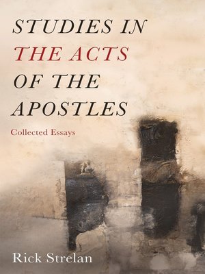 cover image of Studies in the Acts of the Apostles